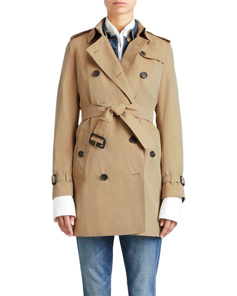 burberry kensington mid length heritage cotton trench coat|Burberry kensington cashmere trench coat.